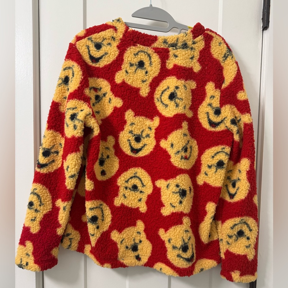 Disney Winnie The‎ Pooh Women’s Sleepwear Fluffy Sherpa Long Sleeve Small (4-6)